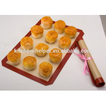 China Manufacturer FDA LFGB Approved Factory Price Food Grade Heat Resistant Non-stick Fiberglass Silicone Baking Mat Set